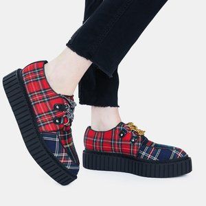 Current Mood Riot Squad Mixed Plaid Creepers